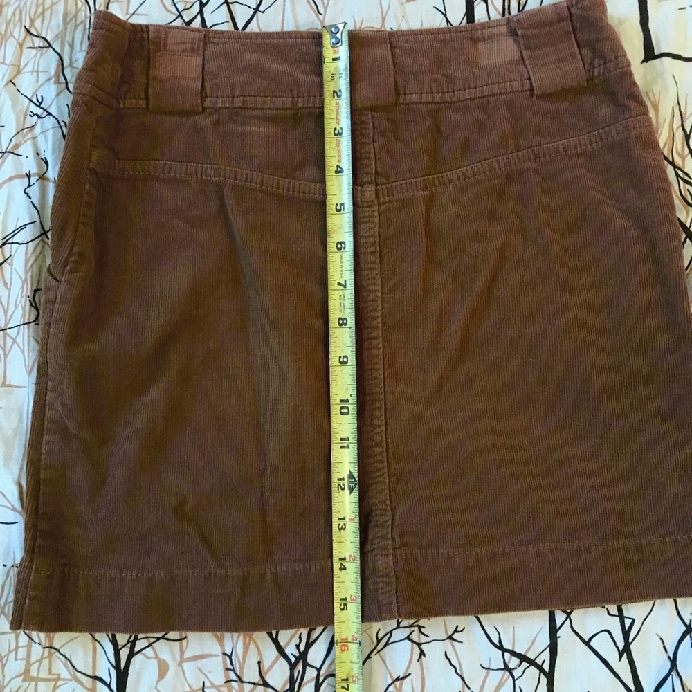HP🎉 H&M Brown Caramel Corduroy Mini Skirt Size 6 - Picture 6 of 11